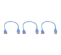 Kznifmk 3X Corto USB 2,0 Una Hembra Al Cable de Extension Macho