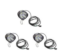 Kznifmk 3X Ebike E-Bike 36V-48V Luz de Bicicleta EléCtrica con Bocina Impermeable Juego de Bocina Piezas de Faros Delanteros