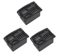 Kznifmk 3X Ecualizador EQ de Preamplificador de Guitarra AcúStica de 5 Bandas Amplificador de Guitarra AcúStica Sintonizador de Mezcla Digital Piezoeléctrica Sin Pasador de