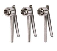 Kznifmk 3X Engarzadora de Viales Manual de Acero Inoxidable MáQuina de Sellado Manual para Prensar Tapas Abatibles de 20 mm para PláStico de Aluminio