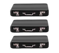 Kznifmk 3X Estuche para Tarjetas de Visita Estuche Pequeño Estuche para Tarjetas Estuche para Contraseñas de Tarjetas Solo Se Utiliza para Tarjetas de Visita, Etc. Negro