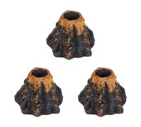 Kznifmk 3X Forma del Volcán Acuario Fish Tank Decor Bomba de Oxígeno Bomba de Aire Piedra de Aire Bomba de Aire Accionar Fish Tank Toy Acuario Ornamento Decoración