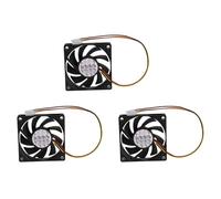 Kznifmk 3X Internal 12V 3 Pin CPU Fan Cooler Fan para PC 70x70x15mm
