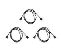 Kznifmk 3X LED Tiras de RGB 4 Hembra A Cable de Extension de Conector Hembra de Color Negro 1M