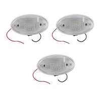 Kznifmk 3X Luz LED de 12 V con Interruptor Caravana Autocaravana Toldo del Bota de Túnel