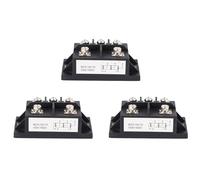 Kznifmk 3X MDS150A Rectificador de Puente de Diodo Trifásico 150A Amp 1600V Cobre 150 Celsius 80X40X33mm Caja de Metal Control de Puente de Diodo
