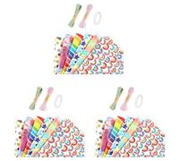 Kznifmk 3X Papel para Envolver Cumpleaños con ArcoíRis, Regalo para Niños Cumpleaños Reciclable Mujeres Niñas Niños, para Todas las Ocasiones de DecoracióN de Papel de Regalo
