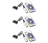 Kznifmk 3X RF17 Keys Remote DC 12V Controlador RGB InaláMbrico para PC Caja de Computadora 5050 RGB Tira de Luz LED