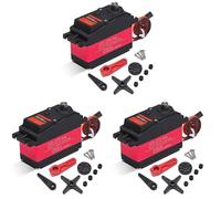 Kznifmk 3X Servo Digital de Engranaje de Metal Resistente Al Agua 60Kg 180 ° DS5160 de Alto Par para Coche Robot RC 1/6 SCX6 1/5 Baja