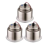 Kznifmk 3X Soporte de Vasos con Luz LED Soporte de Vasos Empotrado de Acero Inoxidable LED Forma de Copa para Coche Marino