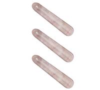 Kznifmk 3X Varitas de Yoni de Cristal de Cuarzo Rosa Natural Masaje de Rocas de Piedras Preciosas