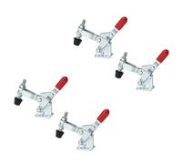 Kznifmk 4 Abrazaderas de Palanca Verticales de LiberacióN RáPida 102B - 220 de Capacidad de RetencióN con Punta de PresióN de Goma