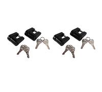 Kznifmk 4 Juegos Bloqueo Acoplador Enganche de Remolque,Candado de Acoplador de Remolque,Pasador de Enganche de 1/4 Pulgadas, Tramo de Acoplador de 3/4 para Remolque de Camión, de RV