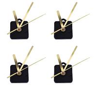 Kznifmk 4 Paquete Reemplazo Manecillas del Reloj de Pared DIY Partes de Refacción Motor de Reloj de Cuarzo Mecanismo de Movimiento de Péndulo con Kit de Manos Y Accesorios
