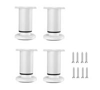 Kznifmk 4 Patas de Soporte para Muebles de Ajustable [con Tornillos] 3,15-4,72 Pulgadas para de Cama/Listón Central de Cama, Color