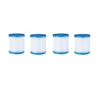 Kznifmk 4 Piezas de Cartuchos de Filtro de Piscina Tipo H Filtro de Piscina de Repuesto para Limpiador de Bomba de Filtro de Piscina