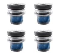 Kznifmk 4 Piezas M15 A Prueba de Polvo Tornillo de Eje Central de Bicicleta Tornillo de Eje Central Estriado Tornillo de de Montaje de Manivela de Placa Dentada