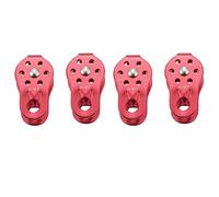 Kznifmk 4 Piezas Polea de Cuerda Arboricultura Escalada Arbol Polea Fija de Escalada Rojo