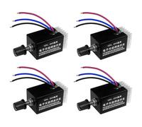 Kznifmk 4 Regulador de Velocidad del Motor DC 12 V/24 V 10 A Interruptor del Controlador de Velocidad del Motor para El Control del Calentador del Ventilador del Camión del Coche