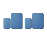 Kznifmk 4 Uds. Alfombrilla Silenciadora para Máquina de Coser Alfombrilla para Pedal Alfombrilla para Máquina de Coser Reduce Las Vibraciones Ruido Antideslizante Azul