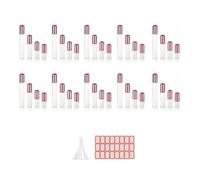 Kznifmk 40 Piezas 2ML 3Ml 5ML 10Ml Botella Roll-On Embalaje Cosmético Pequeño de Perfume Contenedor de Líquido Botella Roll-On para Viajes