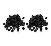Kznifmk 400 Piezas 1 Pulgada Tapa de Extremo de Tubo Cuadrado Tapones de Plástico Tapones de Extremo Tubo Tapa de Tubo de Poste Cubierta de Inserción de Tubo Tapones Deslizantes de Silla