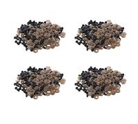 Kznifmk 400 Piezas de 6 mm de Plástico Negro Arandelas de Seguridad para Juguetes de Peluche Ojos Marioneta Muñeca