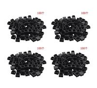 Kznifmk 400 Piezas de Insertos de Tubo Cuadrado de Plástico Tapas Ciegas de Extremo 20 mm x 20 mm Negro