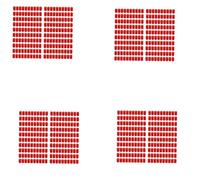 Kznifmk 400 Piezas Tapas de Goma para Extremos 9,5 mm ID PVC Cubierta Tapa de Perno de Tubo Redondo Protectores de Rosca Rojo