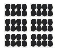 Kznifmk 40Pcs Alto/Tenor Saxofon Sax Boquilla Parches Almohadilla Cojines Negro - 0.8mm