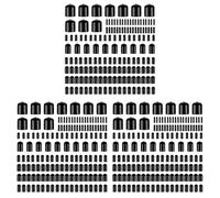 Kznifmk 480 Tapas de Extremo de Goma de Varios TamañOs, Tapas Protectoras de Rosca de Tornillo Flexibles, Tapas Redondas de Vinilo para Tornillos en 9 TamañOs