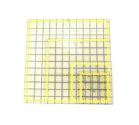 Kznifmk 4PCS Juego de Herramientas de Regla de Patchwork AcríLico Multifuncional Regla de MedicióN Regla de Costura Cuadrada Acolchado de Corte