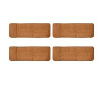 Kznifmk 4piezas 120X40cm Alfombra de Manta Absorbente Antideslizante de Espuma Viscoelastica de Cocina Dormitorio de Puerta Estera del Piso Caqui