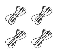 Kznifmk 4X 3 Vias Cable de Arnes de Cadena de Margaritas Electrodo Alambre de Cobre para Efectos de Guitarra Divisor Adaptador de Fuente de Alimentacion Negro