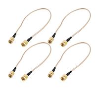 Kznifmk 4X Cable Pigtail RG316 12 Pulgada RP-SMA Hembra A RP SMA Hembra