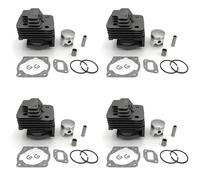 Kznifmk 4X Cilindro Cortador de Cepillo de 40Mm y Anillo de Pistón con Jaula de Agujas para 43Cc Cg430, Varios Recortadores de Desbrozadora 40-5 Bg430