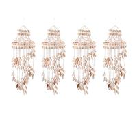 Kznifmk 4X Concha Sea Shell Wind Chime Adorno Colgante Decoración de la Pared Colgante Colgante Adorno Colgante Elegante Colgante