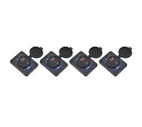 Kznifmk 4X de Cargador de Coche 18W Y QC 3.0 USB de Carga Rápida Carga Rápida 3.0 QC 3.0 para Coche Marino Rv Móvil