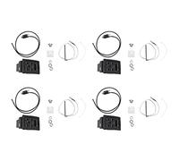 Kznifmk 4X EQ-4T Preamplificador EQ de 4 Bandas con Sintonizador para Guitarra Acústica con Sintonizador LCD Y Control de Volumen Preamplificador de Guitarra Eléctrica