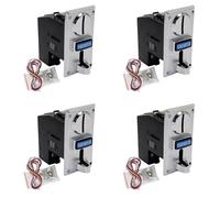 Kznifmk 4X Mecanismo de de Aceptador de Monedas Enrollable ElectróNico de PláStico Programable Duradero de Monedas Lateral