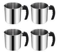 Kznifmk 4X Olla para Hacer Velas, Olla para Derretir de Caldera Doble de 44 Onzas, Jarra para Hacer Velas, Manejar Resistente Al