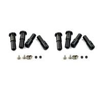 Kznifmk 4X para D12 1/10 RC Car Upgrade Parts Metal 5Mm Rueda Delantera Adaptador Hexagonal Combinador y Adaptador de Eje Trasero, A