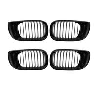 Kznifmk 4x Parrilla de Rejilla Deportiva de Especie de Parachoques Delantero para E46 4D 318I 320I 323I 2002-2005 Negro Mate