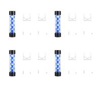 Kznifmk 4X Tanque de RefrigeracióN por Agua para PC de 200 mm Tanque de RefrigeracióN por Agua para Computadora con Rosca G1 / 4 para Accesorio de Enfriador de Computadora para PC (Azul)