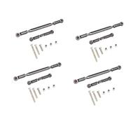 Kznifmk 4X Varilla de Dirección Ajustable de Metal Servo Link Varilla de Tracción para MN D90 D99 MN-90-45, Gris