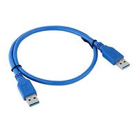 Kznifmk 5 Piezas USB 3.0 Macho una Macho Cable de Datos Am una Am Cable de ExtensióN USB de Doble Cabezal para MáQuina de MineríA BTC Cable USB (1 M)