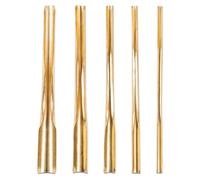 Kznifmk 5 Unids/Set Prácticos Cortadores de Agujeros de Arcilla de Latón Herramientas de Perforación de Cerámica Resistentes Al Desgaste Juego de Escultura de Ranuras para Tallar Cerámica