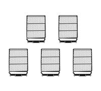 Kznifmk 5X 1/10 RC Rastreador de del Coche Portaequipajes de Techo de Metal con Barra de Luces LED para CC01 SCX10 D90