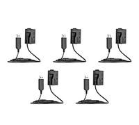 Kznifmk 5X Batería Simulada -E8 con Banco de Energía de DC Adaptador USB Cable de Repuesto para LP-E8 para Cámaras DSLR 550D 600D 650D 700D