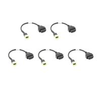 Kznifmk 5X Conectores OBD2 de 6 una 16, Herramientas de DiagnóStico, Adaptadores de Cables de Extensión OBD para Motocicleta Serie Z